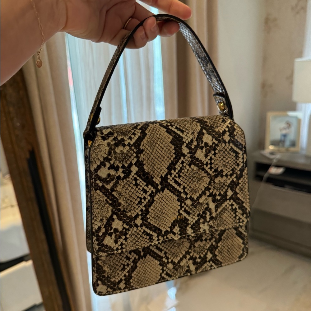 NWOT JW PEI Snakeskin Top Handle Bag